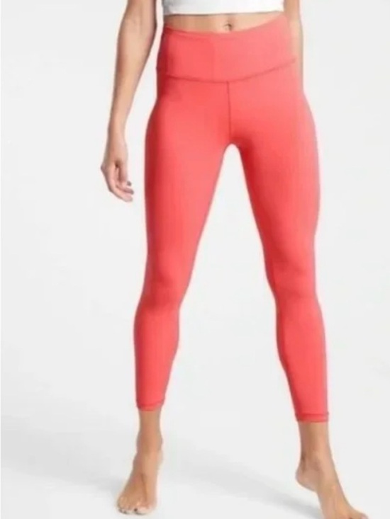 Athleta Pants - NWOT Athleta 7/8 Elation Tight Coral High-Rise Leggings